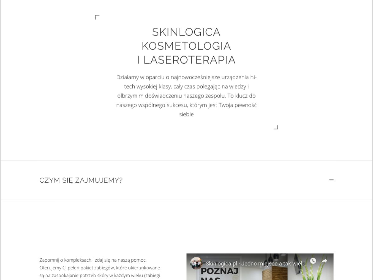 Kosmetologia i laseroterapia - Skinlogica